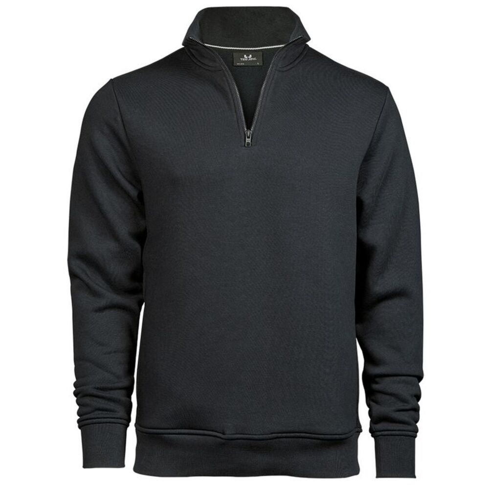 Tee Jays Mens Half Zip Sweatshirt / Dark Gray